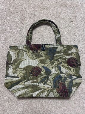 Tapestry Ladybug Tote Handbag